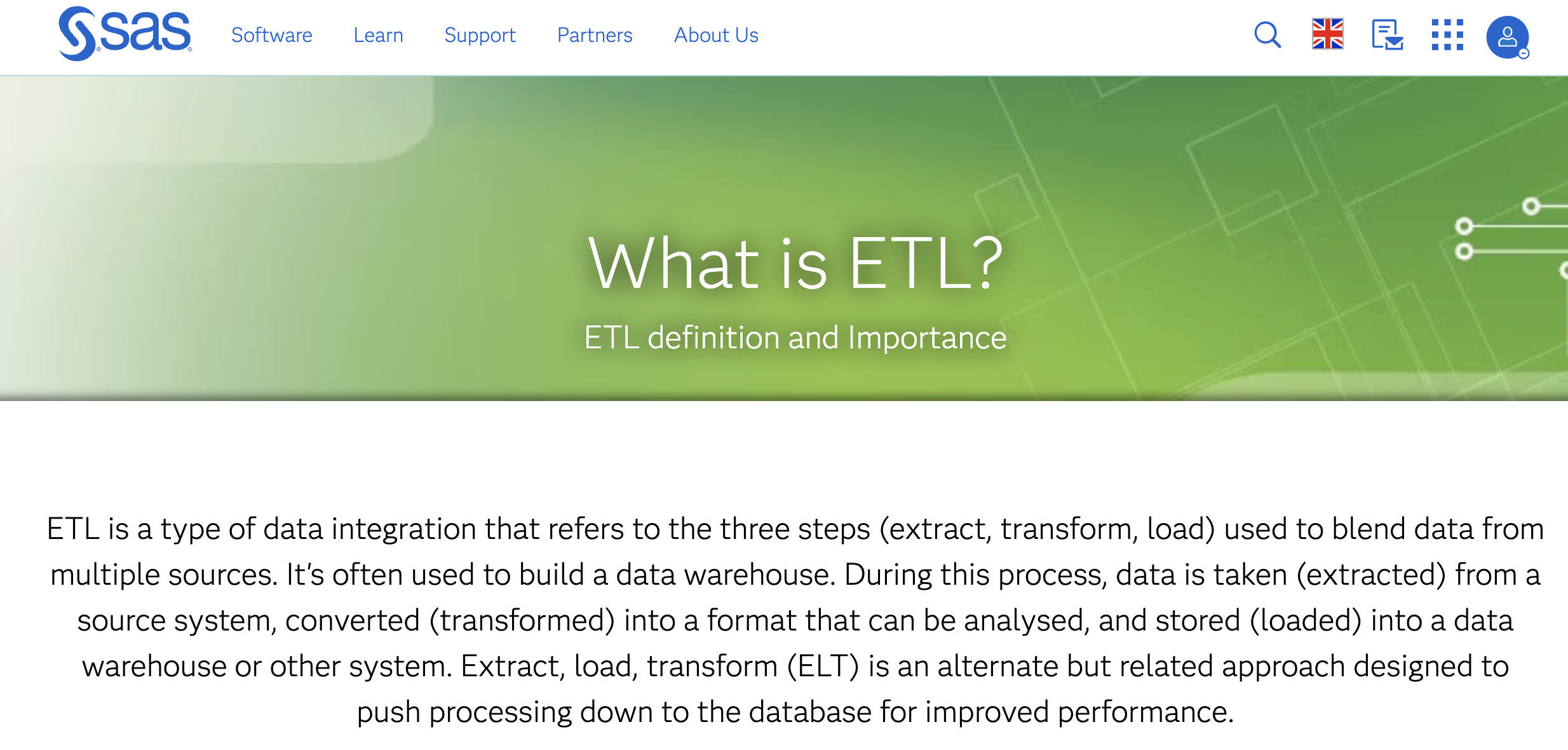 SAS ETL tool