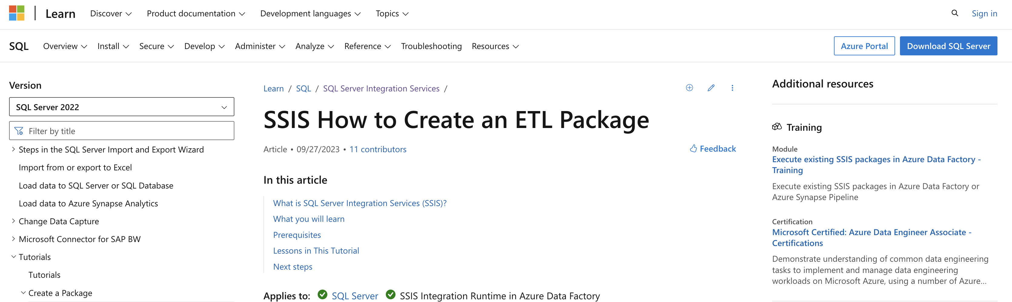 SSIS ETL tool