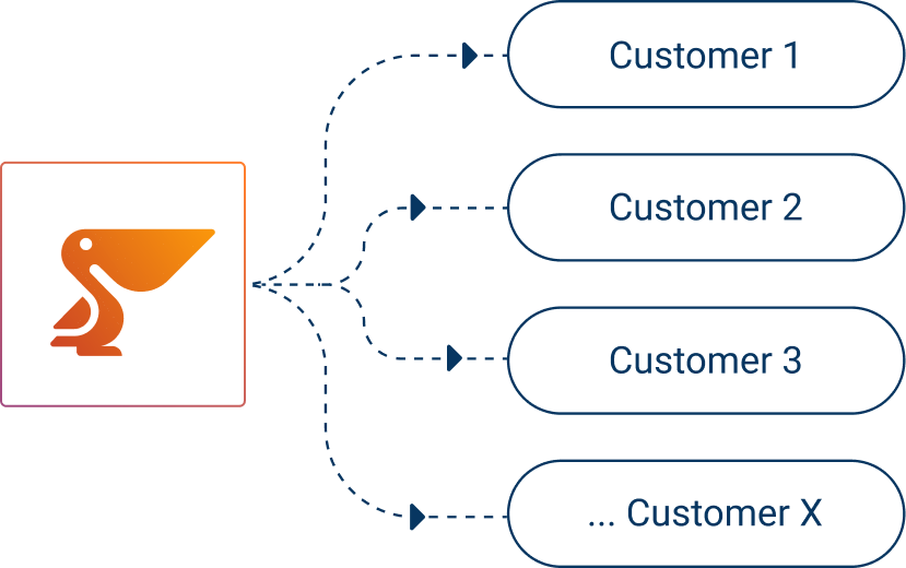 Manage multiple customer data