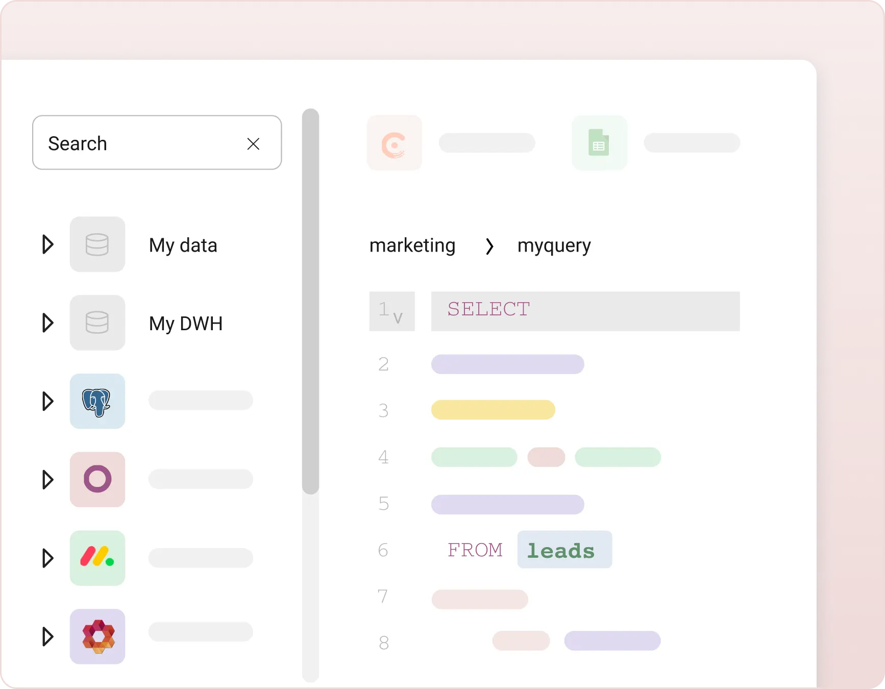 Spreadsheet UI and magical SQL